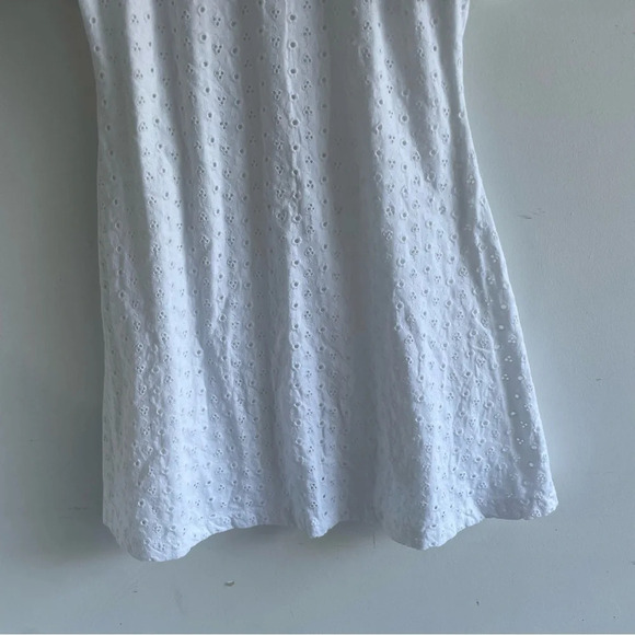 New! Free People Apricot Rose eyelet Mini Dress white cotton nwot 22284 - Picture 6 of 11